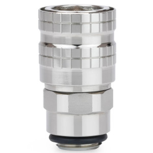 Thermal Grizzly DeltaMate Quick Disconnect Female - M, Gloss Nickel