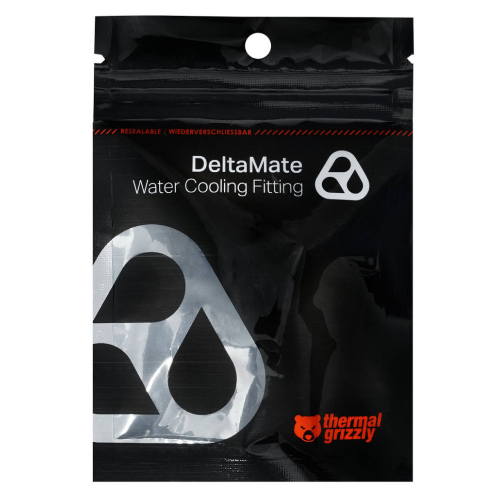 Thermal Grizzly DeltaMate Quick Disconnect Male - F, Matte Nickel
