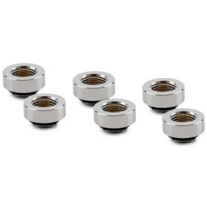 Thermal Grizzly DeltaMate Extender Fitting - MF7, Gloss Nickel, Pack of 6 : image 1