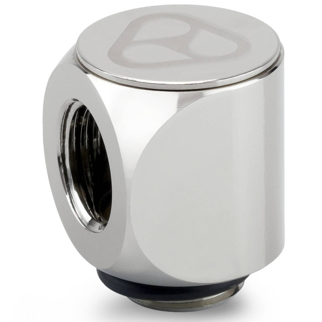 Thermal Grizzly DeltaMate Rotary Fitting - 90 Degrees, Gloss Nickel, Pack of 6 : image 2