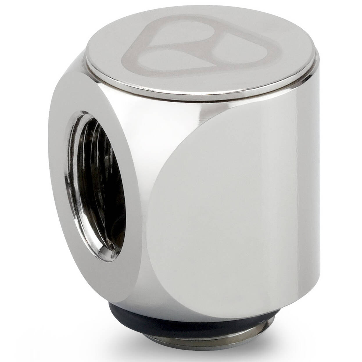 Thermal Grizzly DeltaMate Rotary Fitting - 90 Degrees, Gloss Nickel, Pack of 6 : image 2