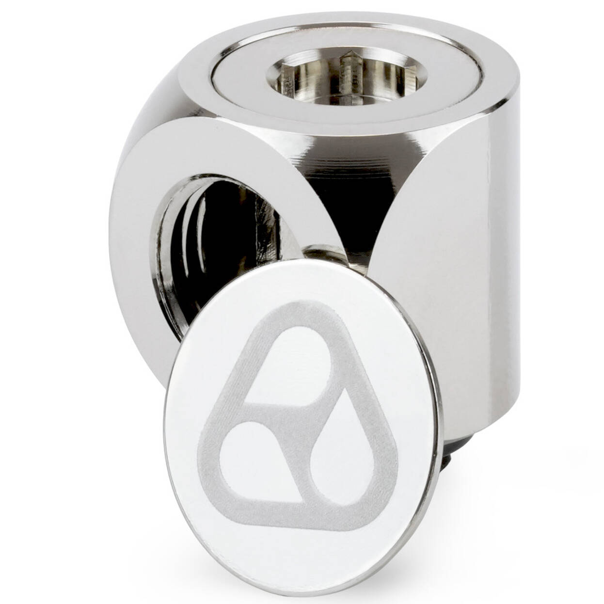 Thermal Grizzly DeltaMate Rotary Fitting - 90 Degrees, Gloss Nickel, Pack of 6 : image 3