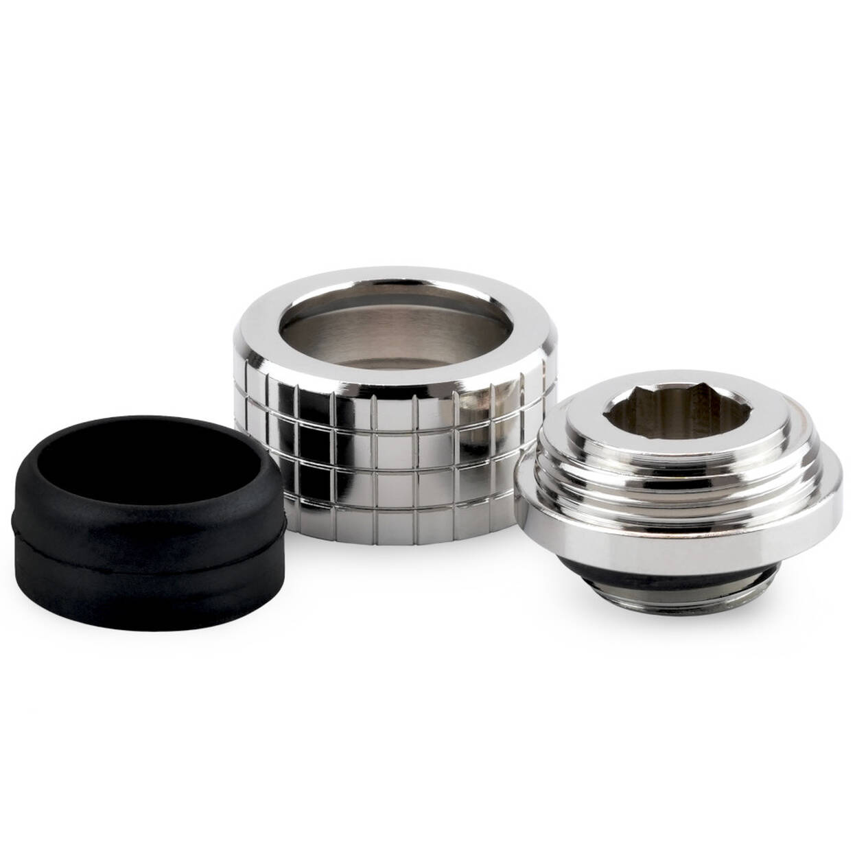 Thermal Grizzly DeltaMate Compression Fitting, Brass - Gloss Nickel, HT14, Pack of 6 : image 3
