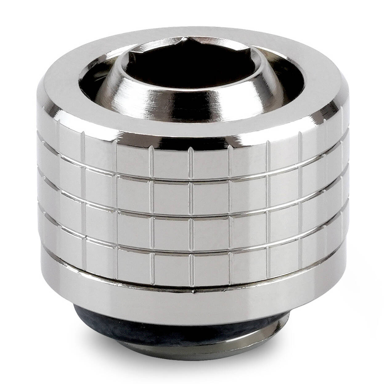 Thermal Grizzly DeltaMate Compression Fitting, Brass - Gloss Nickel, ST13, Pack of 6 : image 2