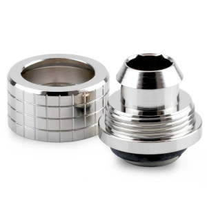 Thermal Grizzly DeltaMate Compression Fitting, Brass - Gloss Nickel, ST13, Pack of 6 : image 3