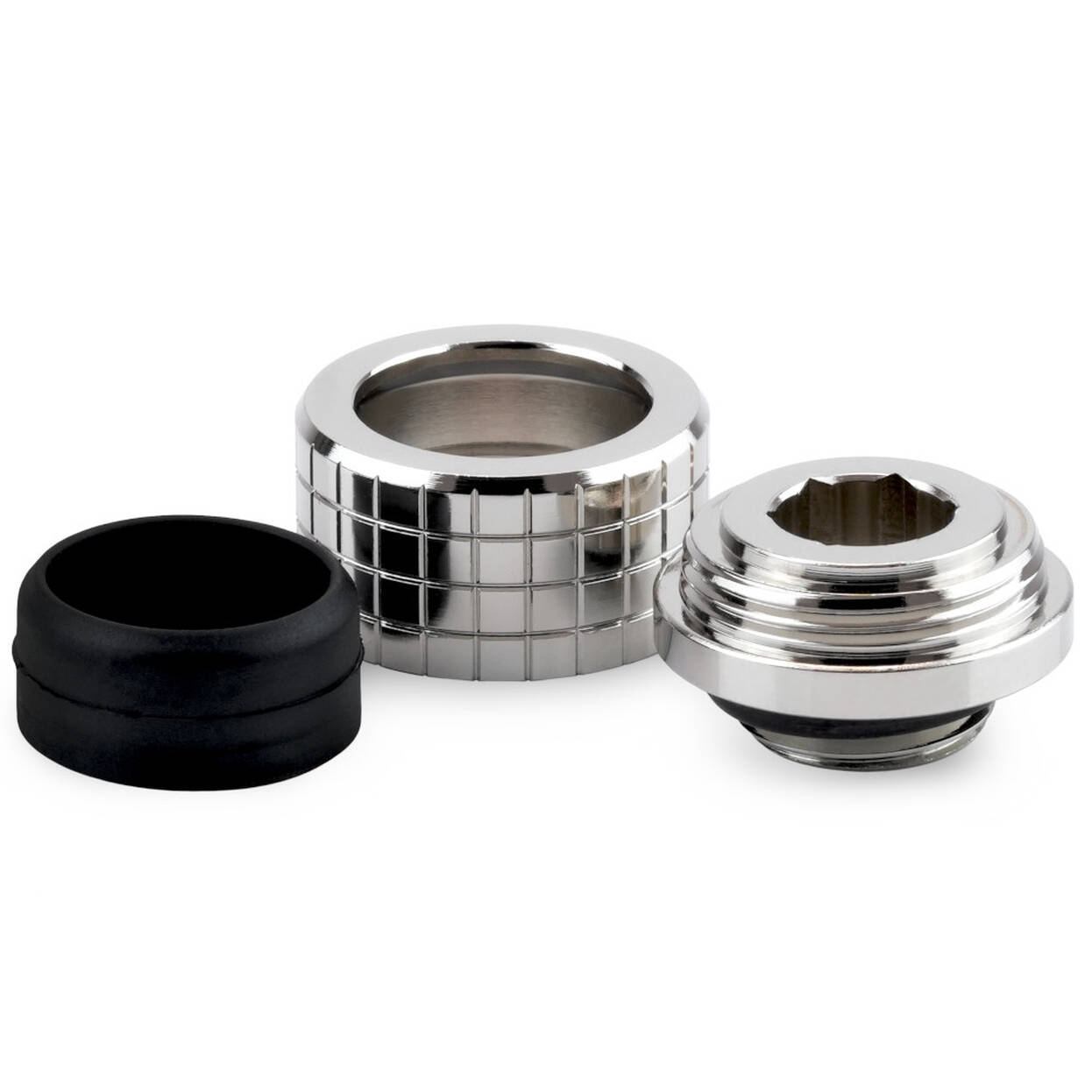 Thermal Grizzly DeltaMate Compression Fitting, Brass - Gloss Nickel, HT16 : image 3