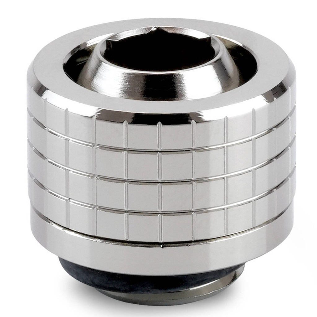 Thermal Grizzly DeltaMate Compression Fitting, Brass - Gloss Nickel, ST16 : image 1