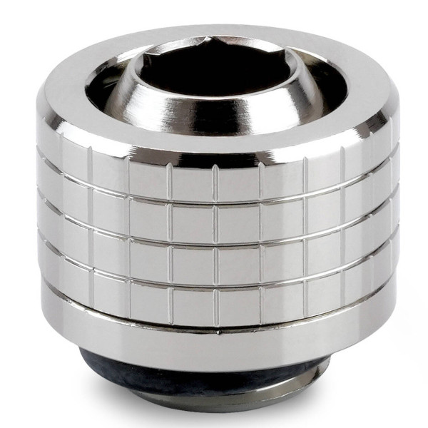 Thermal Grizzly DeltaMate Compression Fitting, Brass – Gloss Nickel, ST13