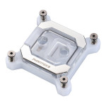 Phanteks Glacier C370I Intel CPU Water Block Acrylic Cover RGB LED - White