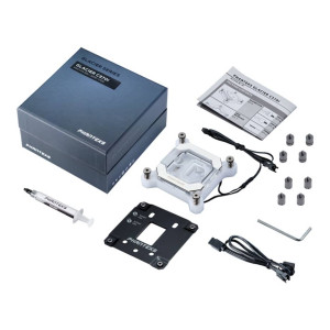Phanteks Glacier C370I Intel CPU Water Block Acrylic Cover RGB LED - White