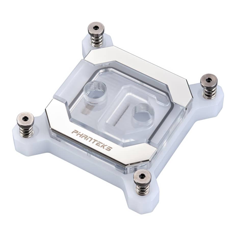 Phanteks Glacier C370I Intel CPU Water Block Acrylic Cover RGB LED - White
