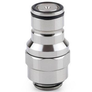 Thermal Grizzly DeltaMate Quick Disconnect Male - M, Gloss Nickel