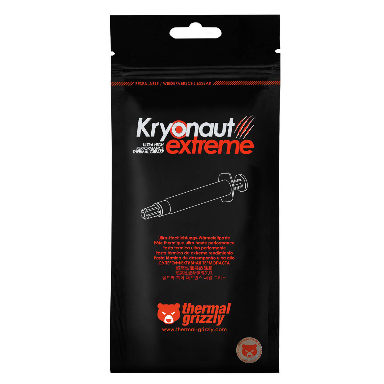 Thermal Grizzly Kryonaut Extreme Thermal Paste - 6 grams