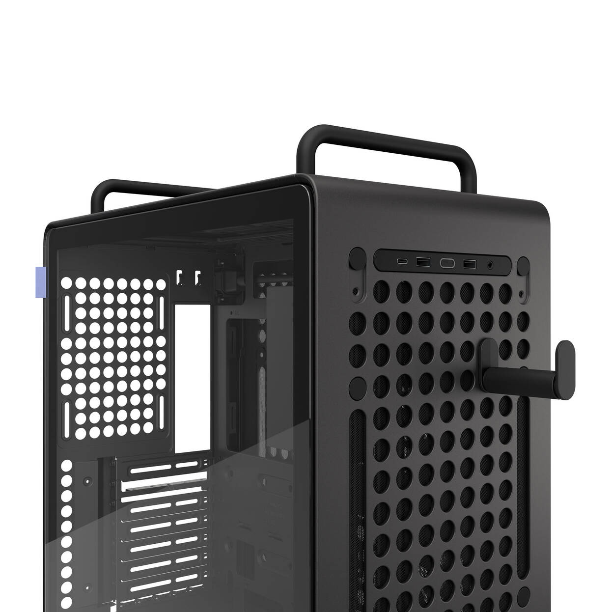 Cooler Master QUBE 540 PC Case, Mid Tower, E-ATX, Tempered Glass - Stardust Iron : image 5