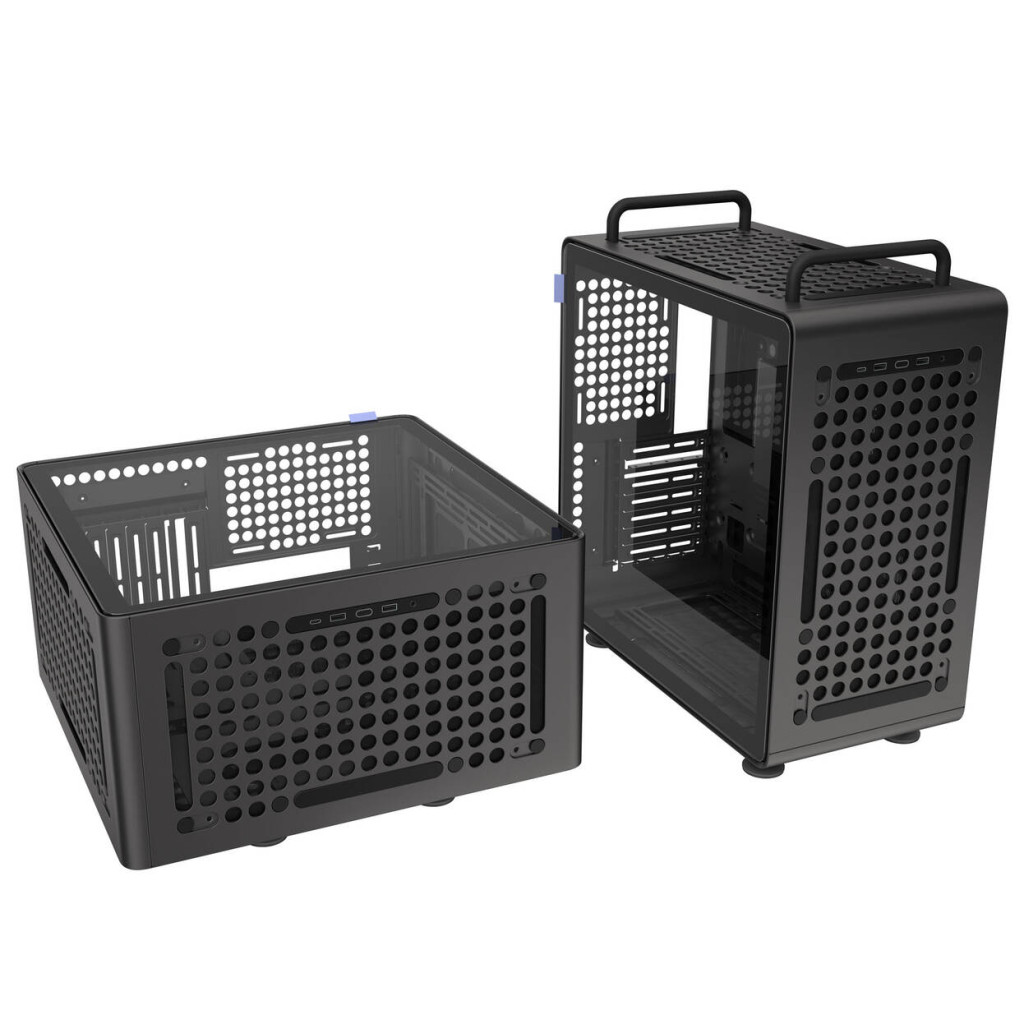 Cooler Master QUBE 540 PC Case, Mid Tower, E-ATX, Tempered Glass - Stardust Iron : image 7