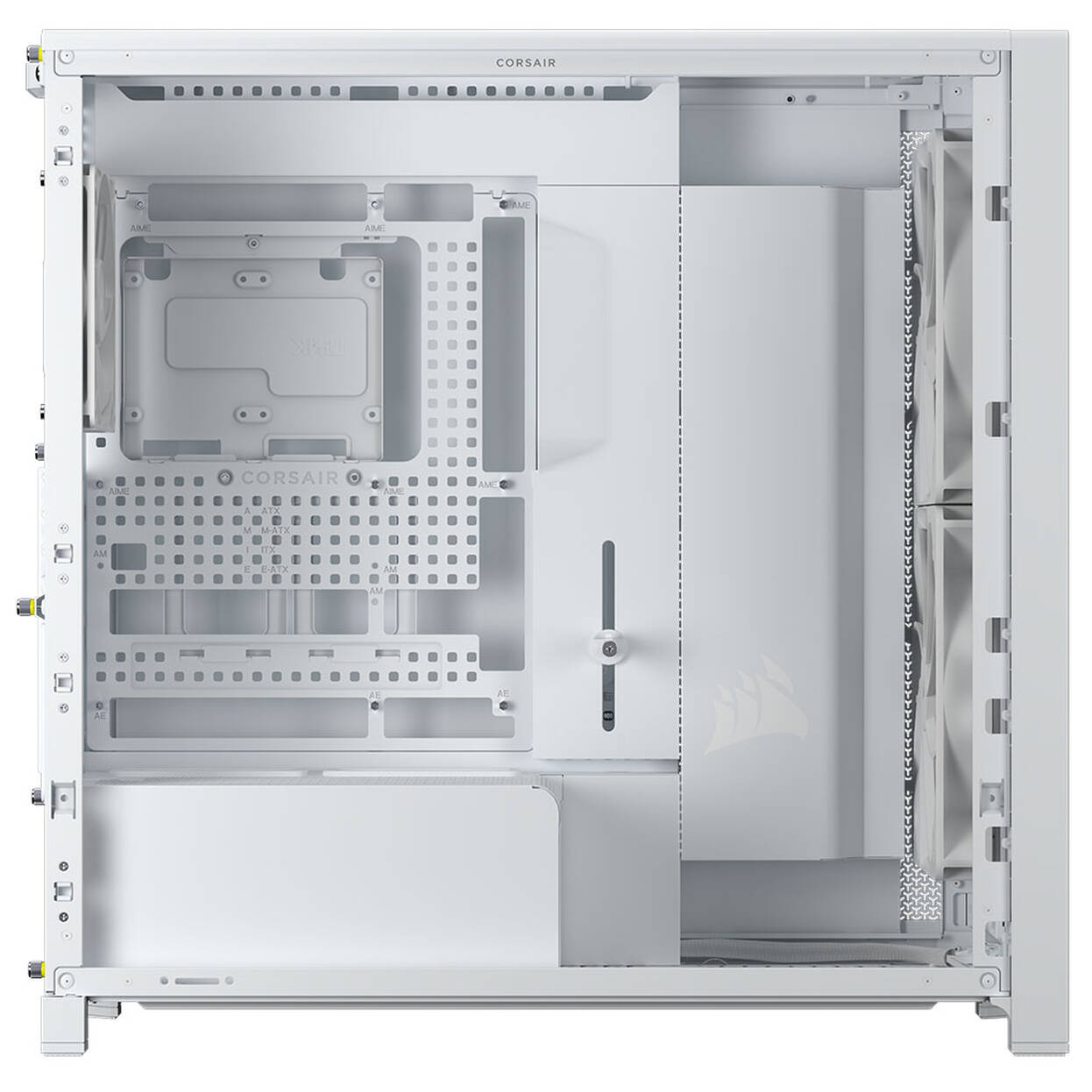 Corsair FRAME 5000D Wood RS PC Case, Mid-Tower, E-ATX, Tempered Glass - including 3x fans, white, wood : image 8