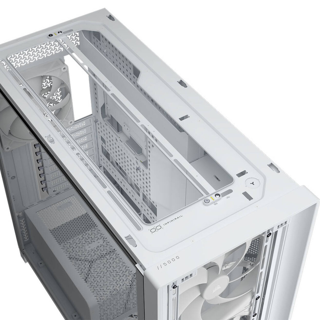 Corsair FRAME 5000D Wood RS PC Case, Mid-Tower, E-ATX, Tempered Glass - including 3x fans, white, wood : image 10