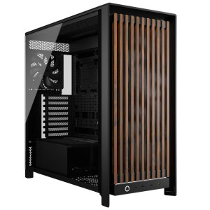 Corsair FRAME 5000D Wood RS PC Case, Mid-Tower, E-ATX, Tempered Glass - including 3x fans, black, wood : image 1