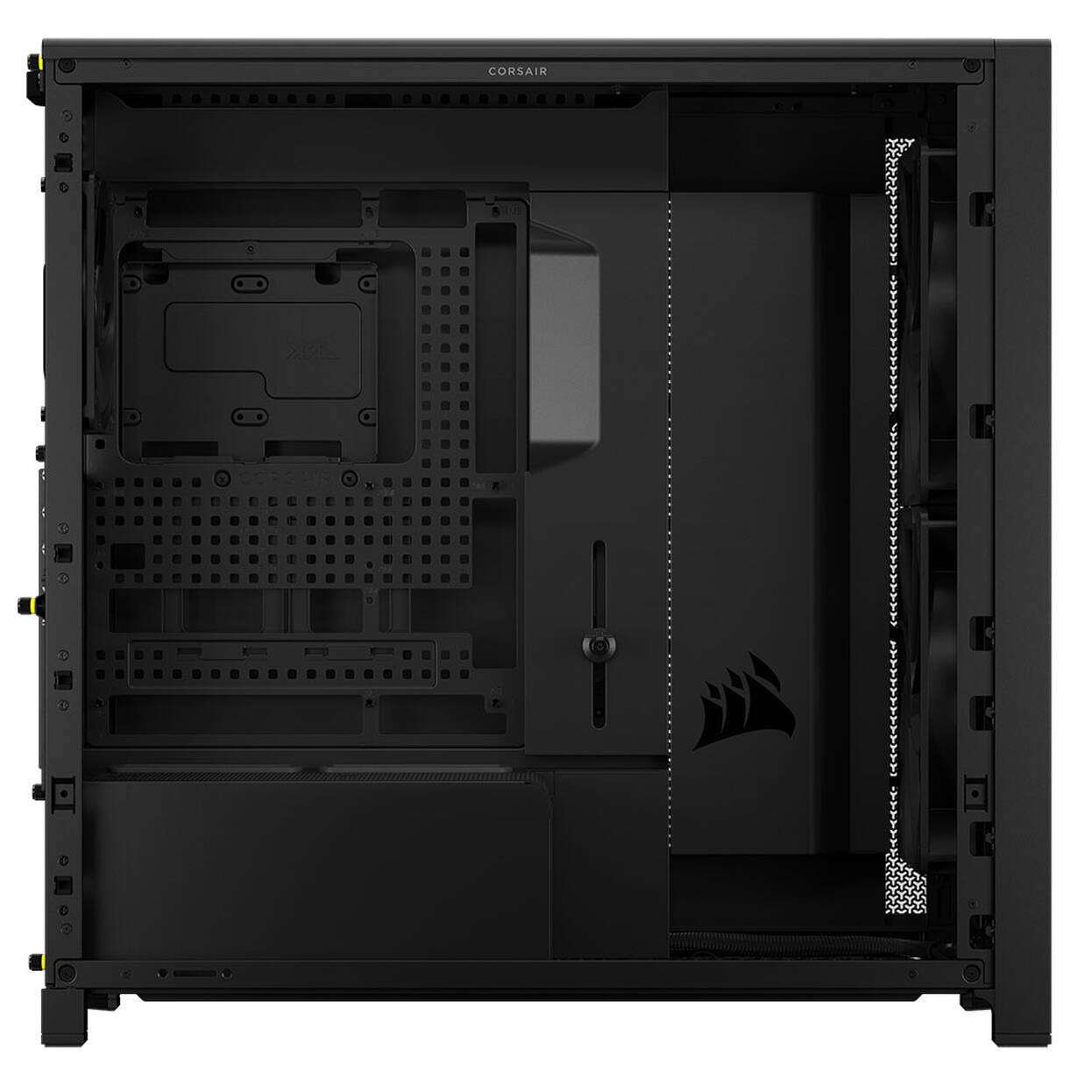 Corsair FRAME 5000D Wood RS PC Case, Mid-Tower, E-ATX, Tempered Glass - including 3x fans, black, wood : image 8