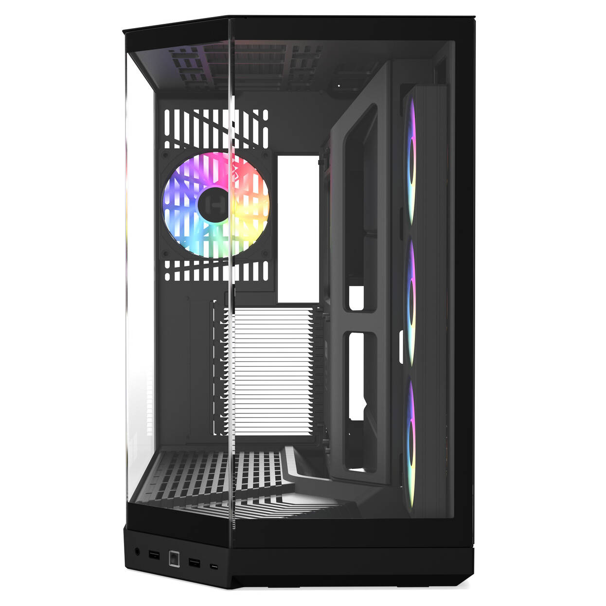 HYTE Y50 Midi Tower - Pitch Black : image 4
