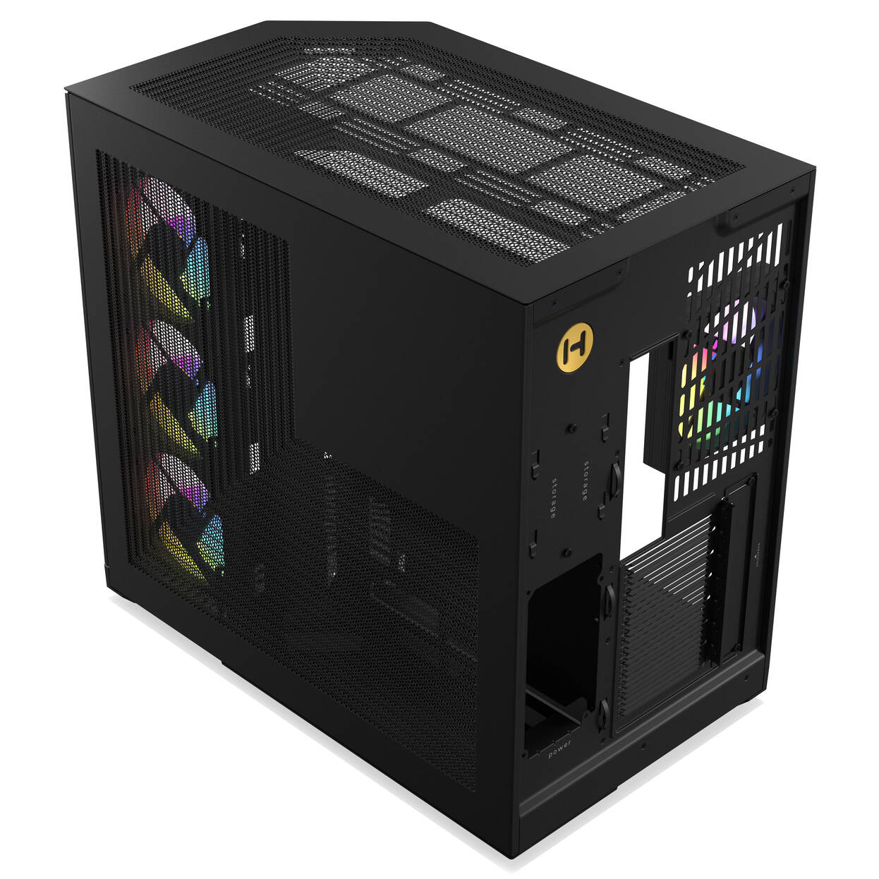 HYTE Y50 Midi Tower - Pitch Black : image 7