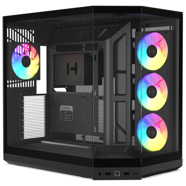 HYTE Y50 Midi Tower – Pitch Black
