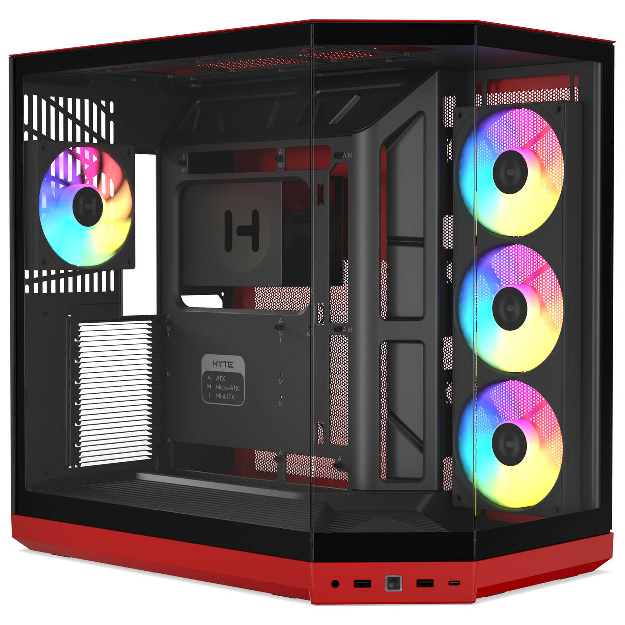 HYTE Y50 Midi Tower - Black Cherry : image 1