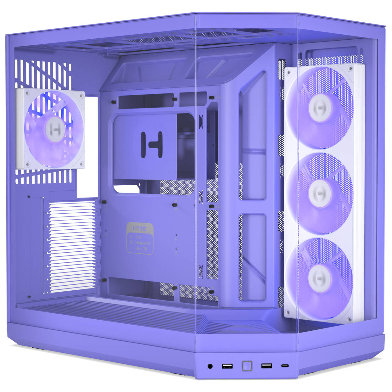 HYTE Y50 Midi Tower - Taro Milk : image 1