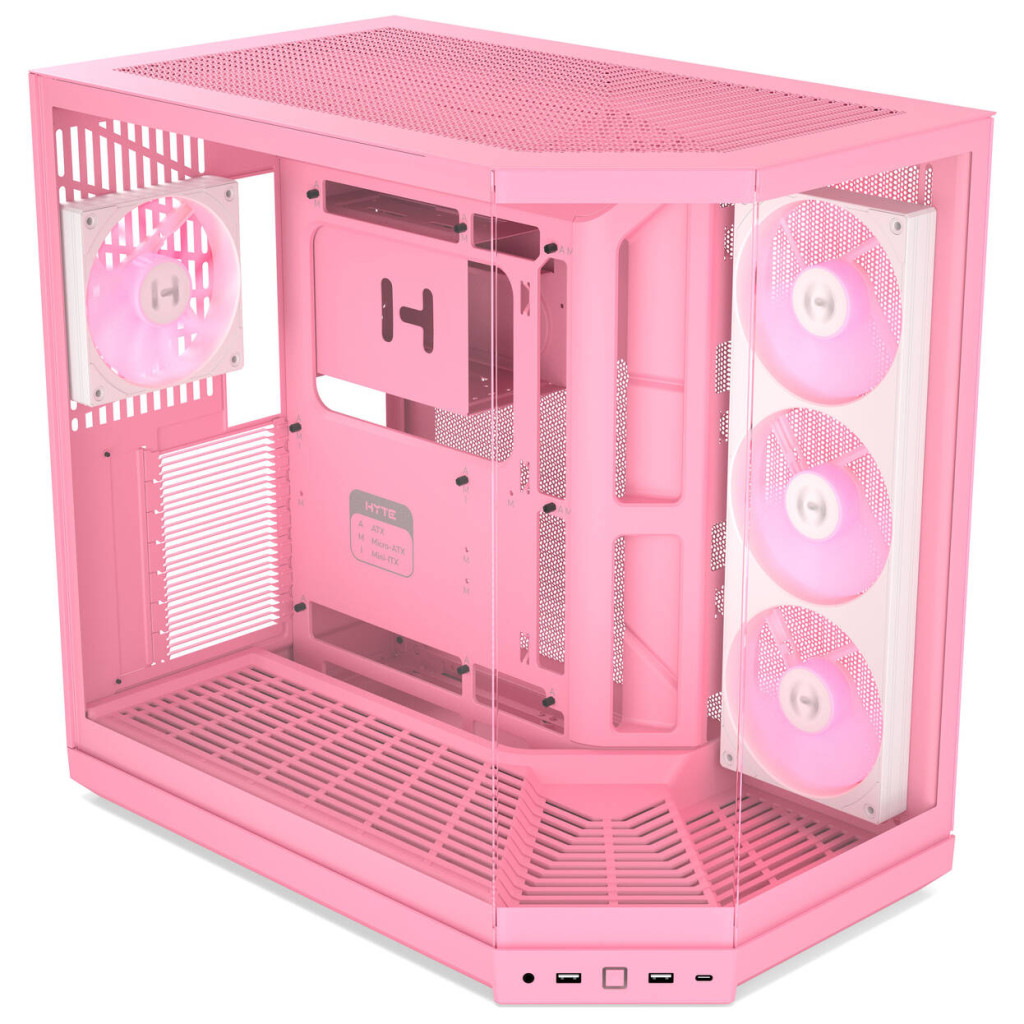HYTE Y50 Midi Tower - Strawberry Milk