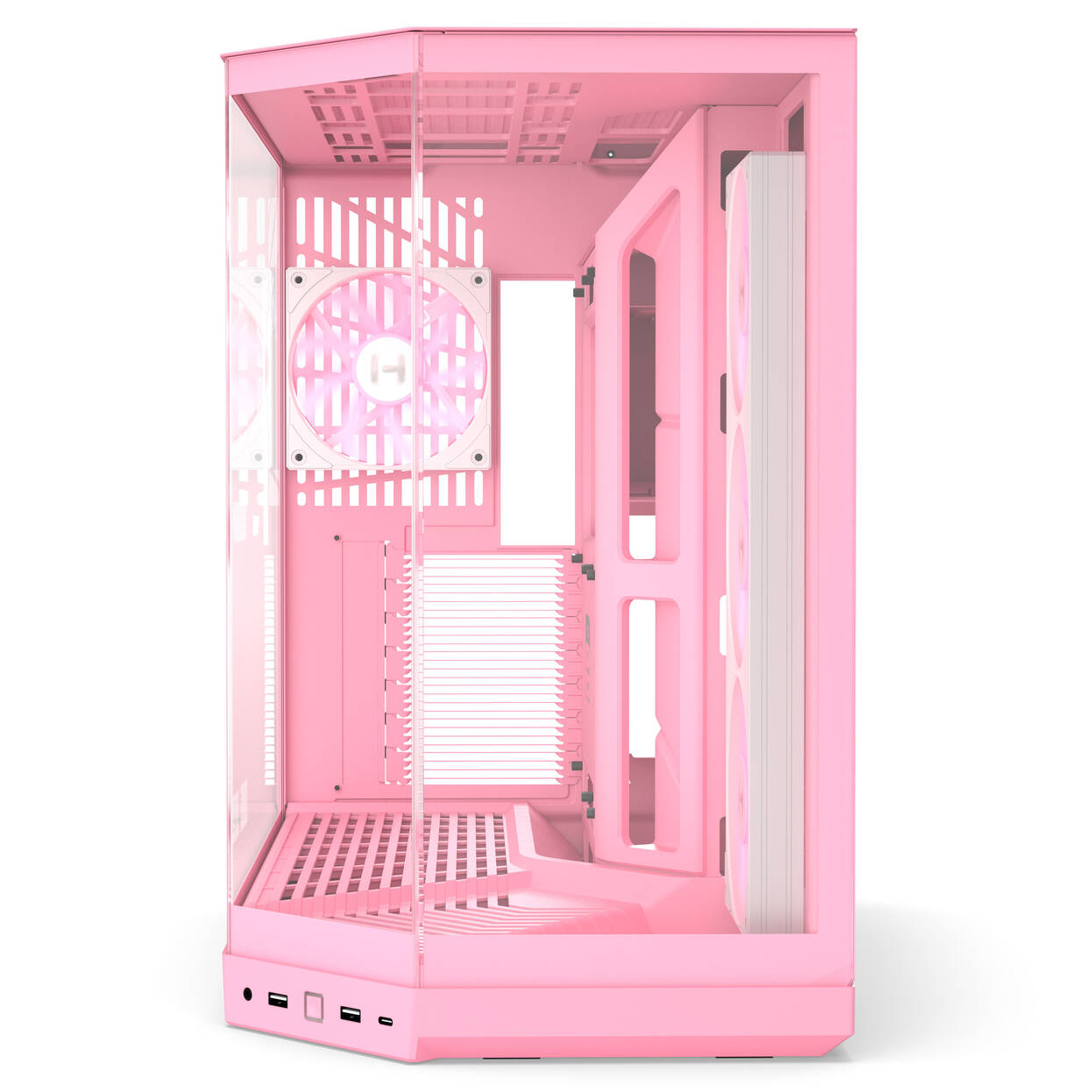HYTE Y50 Midi Tower - Strawberry Milk