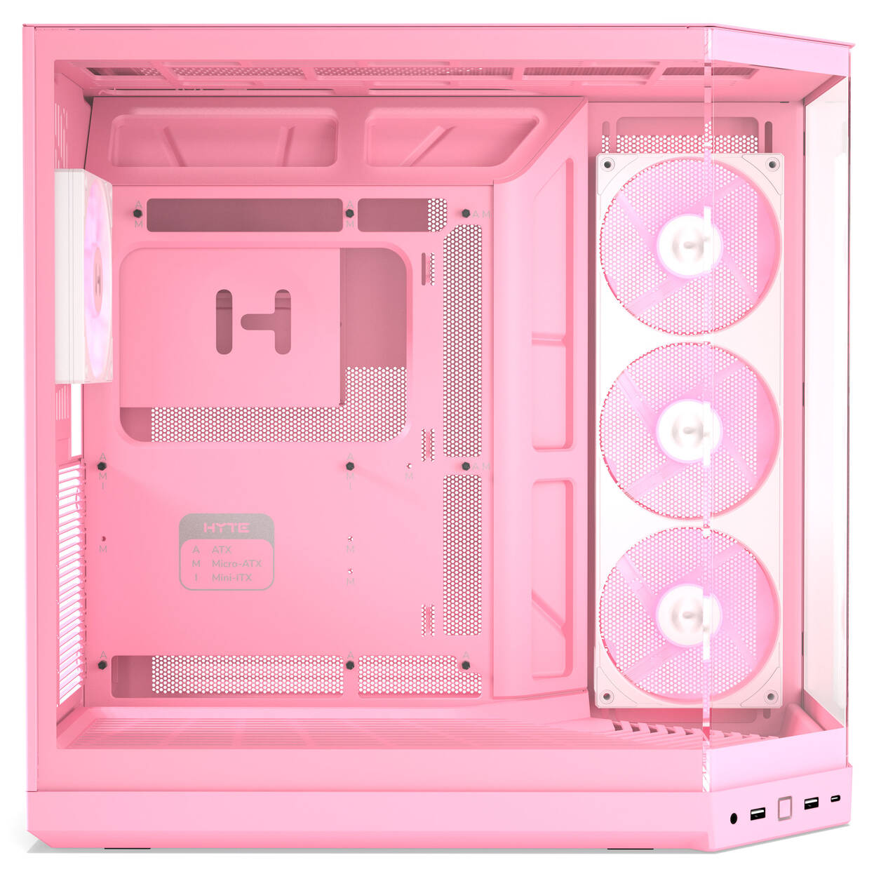 HYTE Y50 Midi Tower - Strawberry Milk
