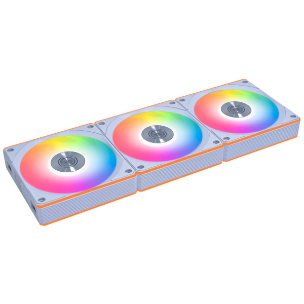 Lian Li UNI FAN CL FLEX Wireless PWM Fan, ARGB – Reverse Blade, 120mm, White, 3-Pack with Controller