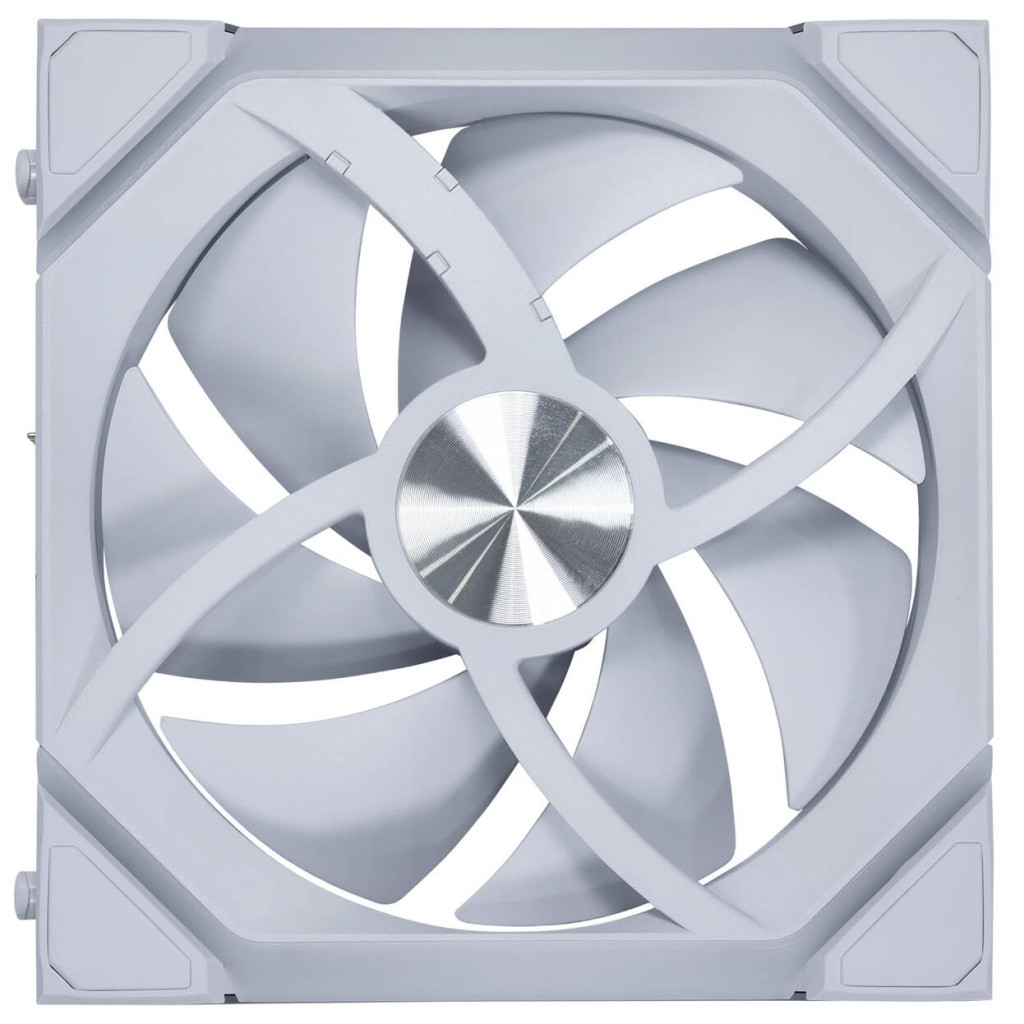 Lian Li UNI FAN SL FLEX Wireless PWM Fan, ARGB, Infinity Mirror - Reverse Blade, 120mm, White