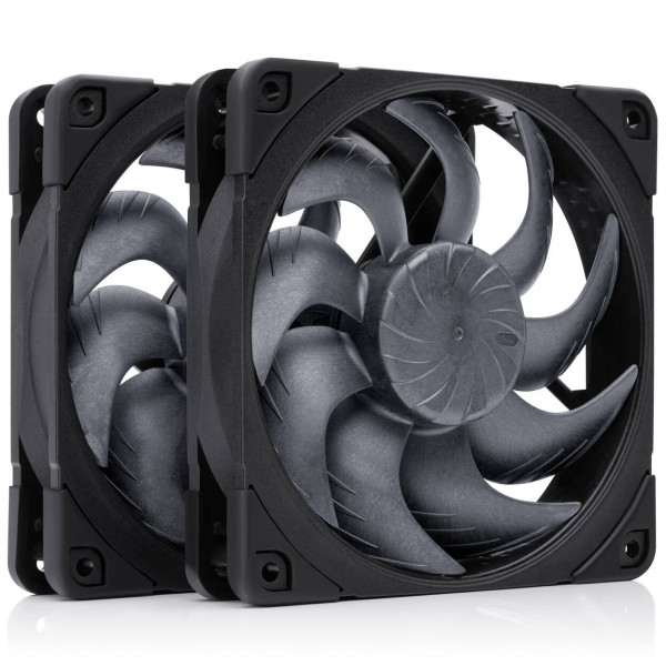 NOCTUA NF-A12x25 G2 Sx2-PP 120mm PWM Fan chromax/black – 2-Pack