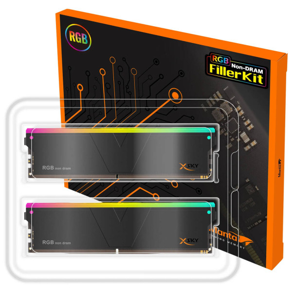 V-Color Manta XSky RGB Filler Kit for DDR5, no DRAM, ARGB – Dual Kit, black