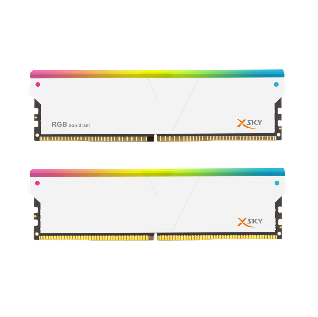 V-Color Manta XSky RGB DDR5-6000 RAM, CL28, EXPO - 16 GB Single Channel-Kit,1 x 16 GB, White : image 2