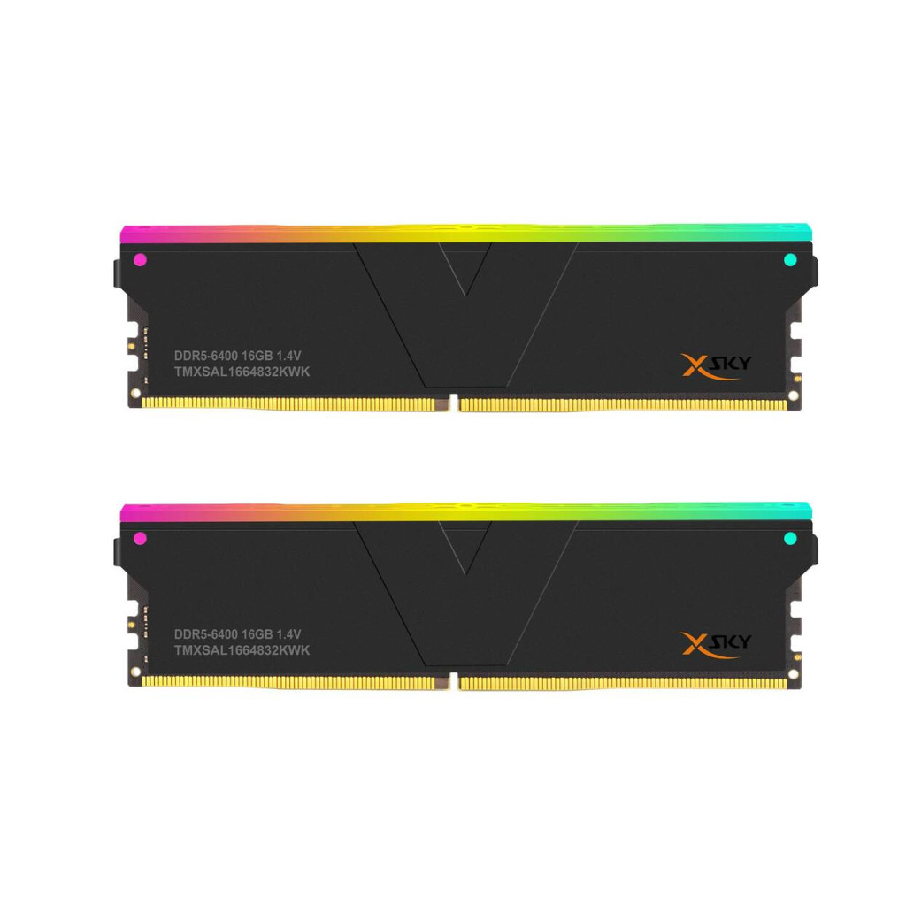 V-Color Manta XSky RGB DDR5-6400 RAM, CL32, EXPO - 32 GB Dual-Kit, 2 x 16 GB, Black : image 1