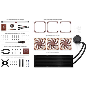 Noctua NL-LC1-42 AiO Water Cooling - 420mm, black/brown