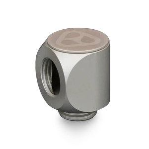 Thermal Grizzly DeltaMate Rotary Fitting - 90°, Matte Nickel, Pack of 6 : image 2