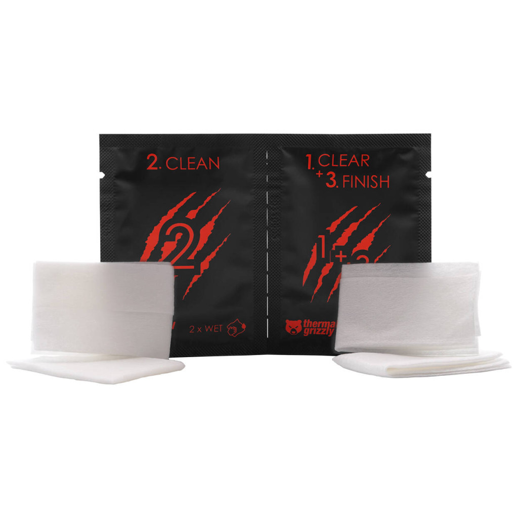Thermal Grizzly Cleaning degrease wipes for CPUs - 10 pcs : image 2