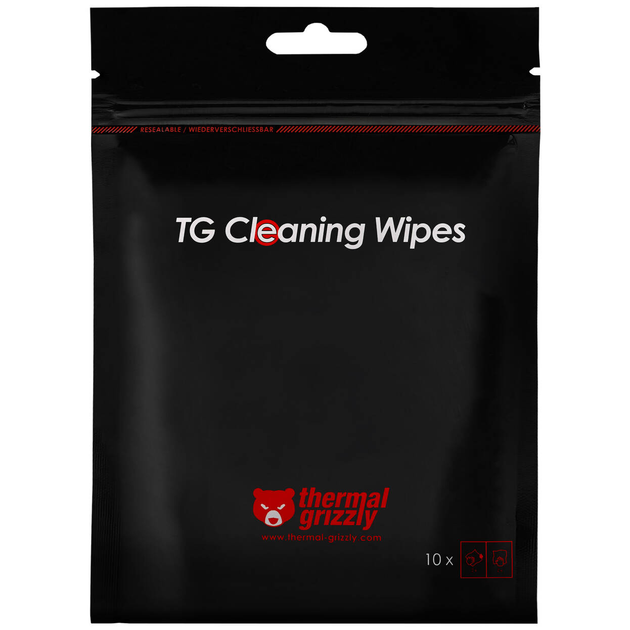 Thermal Grizzly Cleaning degrease wipes for CPUs - 10 pcs : image 6