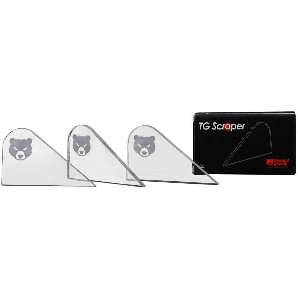 Thermal Grizzly Scraper, acrylic - 3 pieces, transparent : image 1