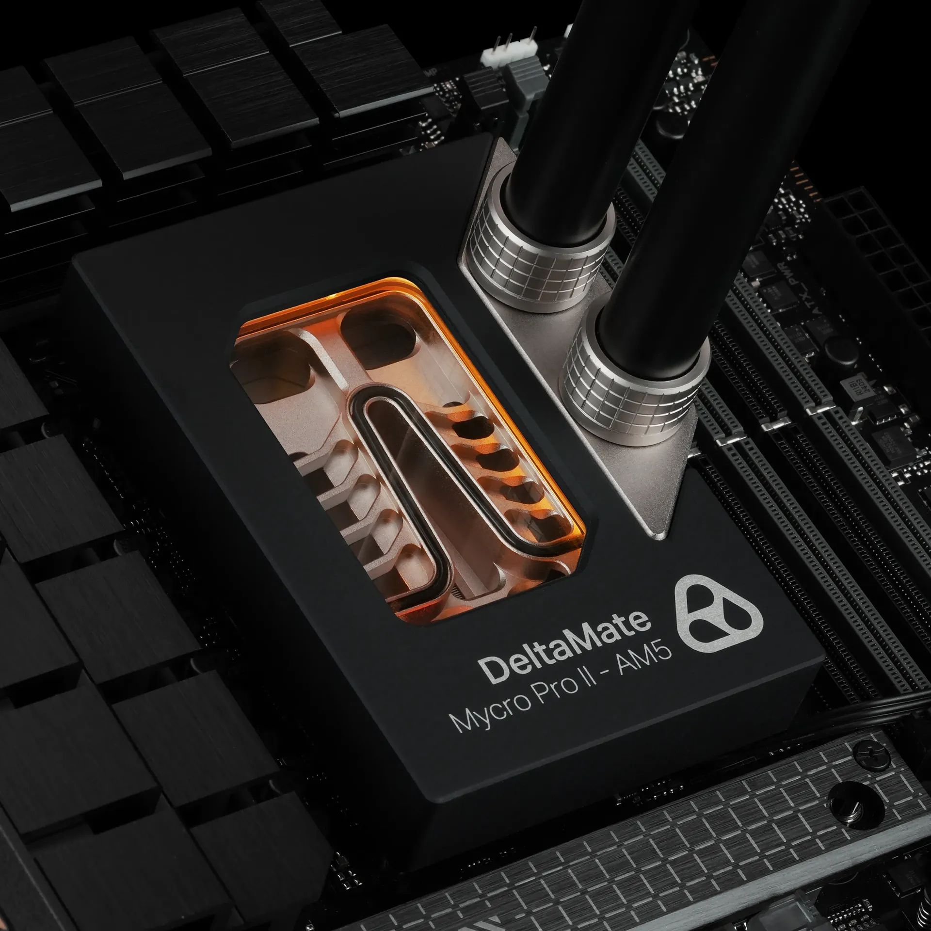 Thermal Grizzly DeltaMate Premium CPU Block - MPII AMD AM5 - Black / Glass
