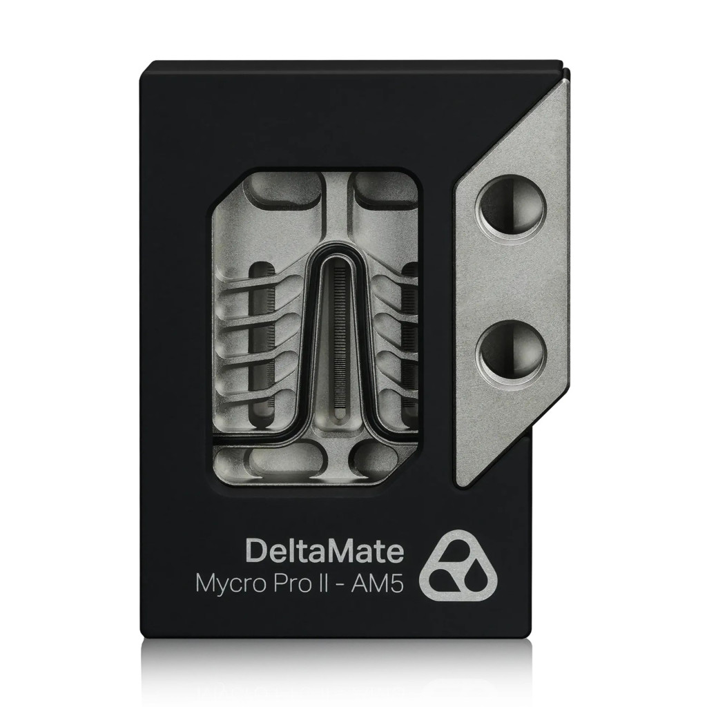 Thermal Grizzly DeltaMate Premium CPU Block - MPII AMD AM5 - Black / Glass
