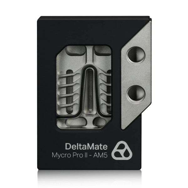 Thermal Grizzly DeltaMate Premium CPU Block – MPII AMD AM5 – Black / Glass