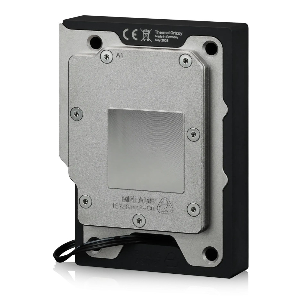 Thermal Grizzly DeltaMate Premium CPU Block - MPII AMD AM5 - Black / Glass
