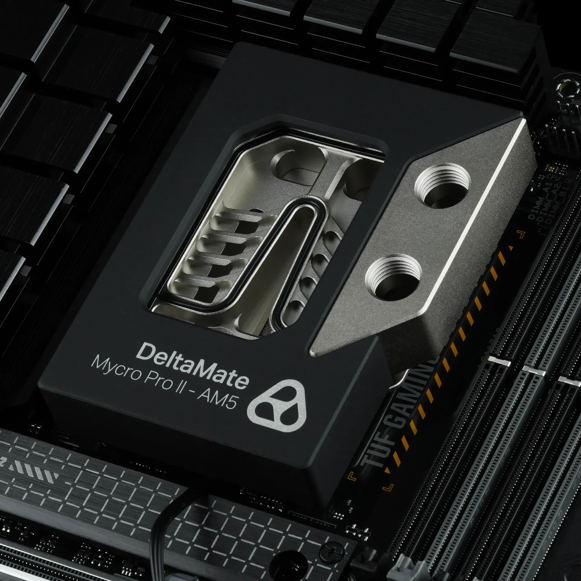 Thermal Grizzly DeltaMate Premium CPU Block - MPII AMD AM5 - Black / Glass