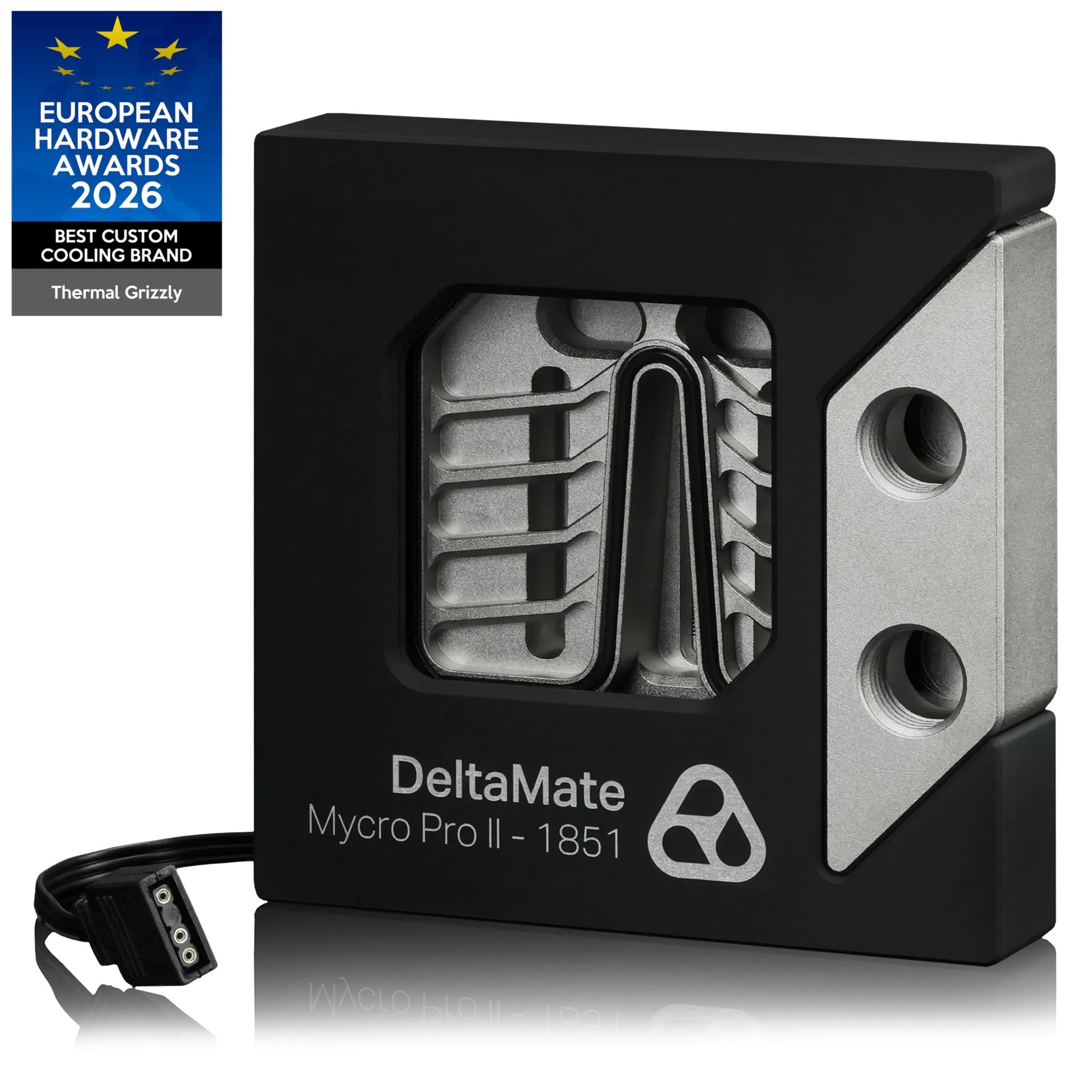 Thermal Grizzly DeltaMate Premium CPU Block - MPII INTEL 1851 - Black / Glass