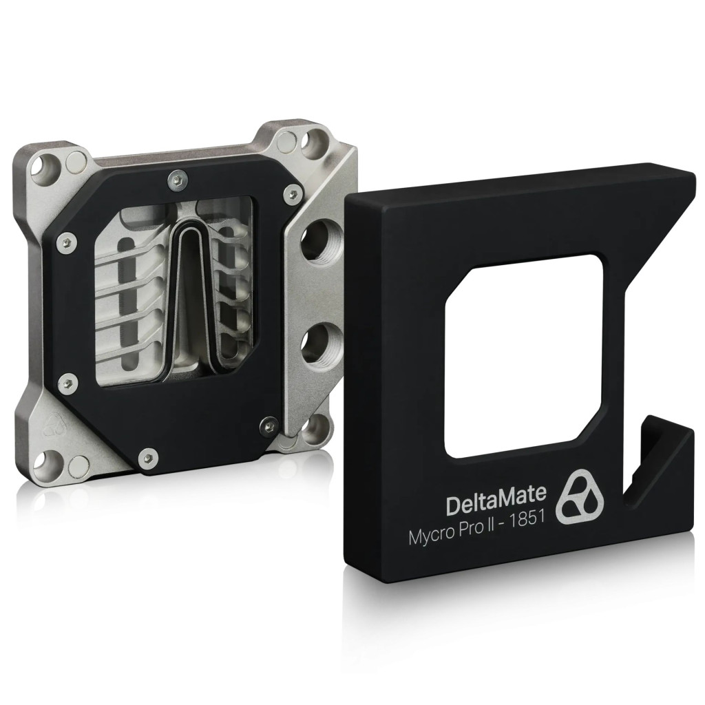 Thermal Grizzly DeltaMate Premium CPU Block - MPII INTEL 1851 - Black / Glass