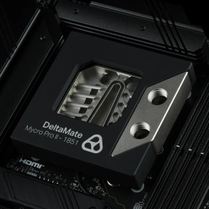 Thermal Grizzly DeltaMate Premium CPU Block - MPII INTEL 1851 - Black / Glass